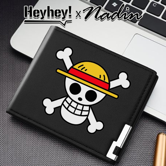 [BISA COD] Dompet Pria Anime One Piece Dompet Wallet Anime One Piece Yonkou Pirates Dompet Luffy