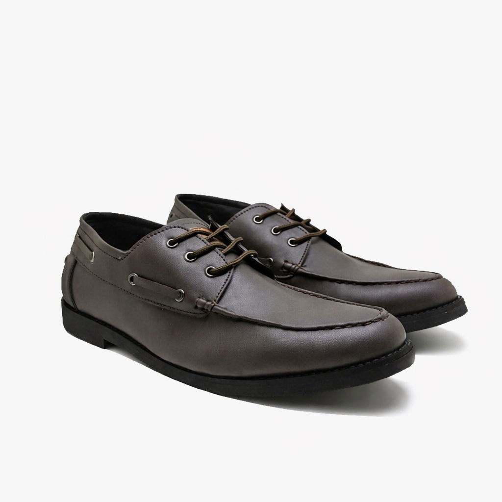 Sepatu Pria Big Size 44-48 Jumbo Brown Premium – Sepatu Casual Formal Kulit Nyaman & Stylish