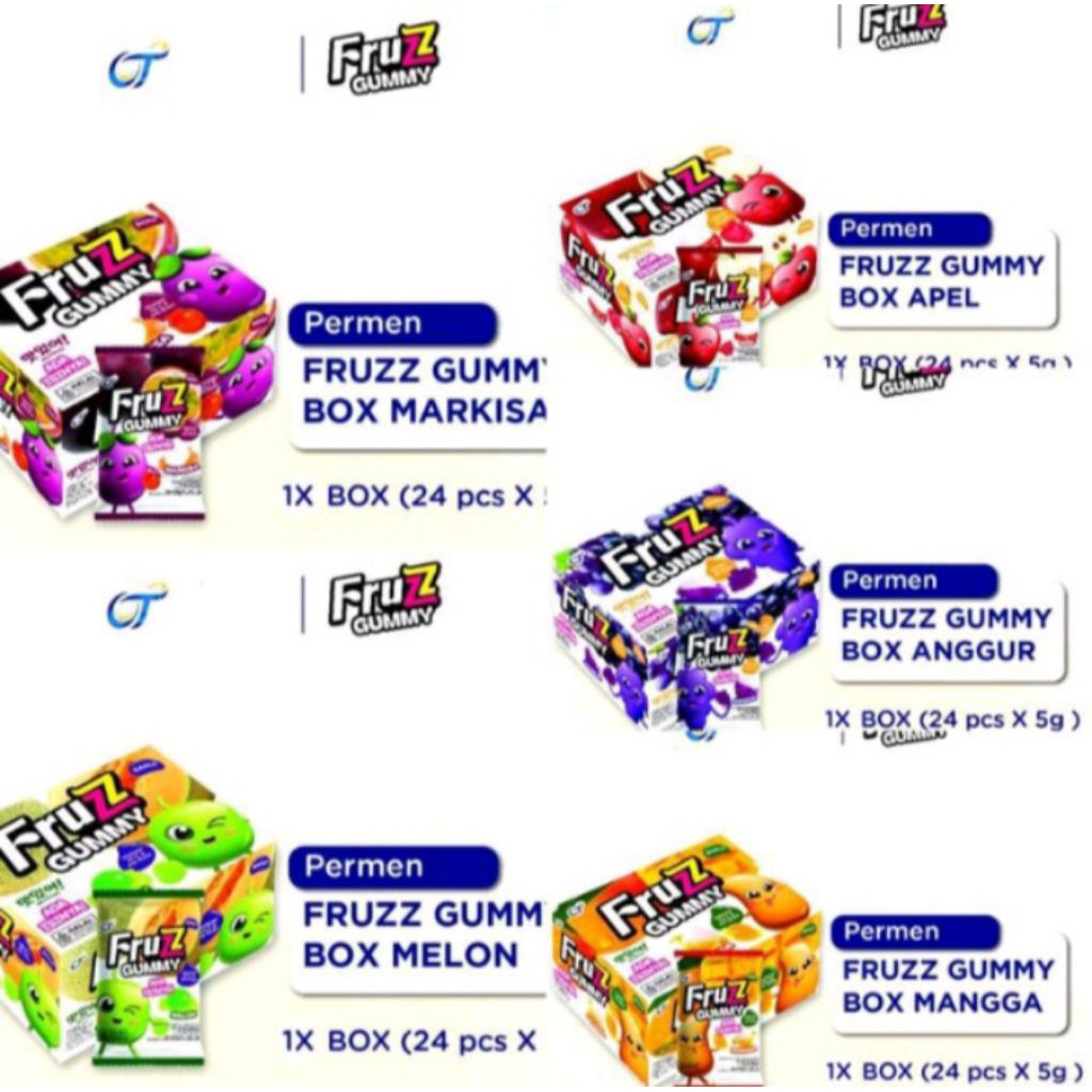 Fruzz gummy dan fruzz ball box