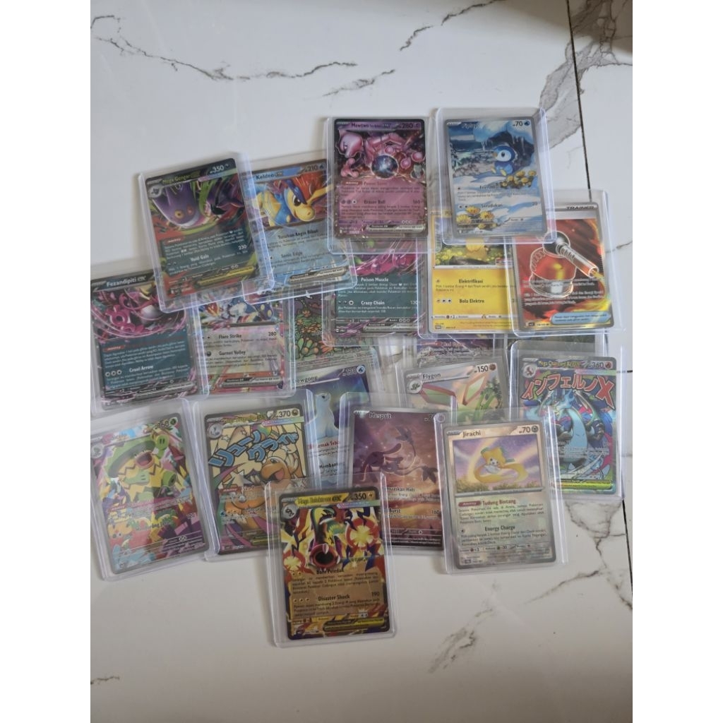 ORI TCG kartu pokemon raw AR RR MA SR MEWTWO MEGADRAGONITE MEGA ELEKTROSS PIKACHU BOLA ULTRA MEGA CH