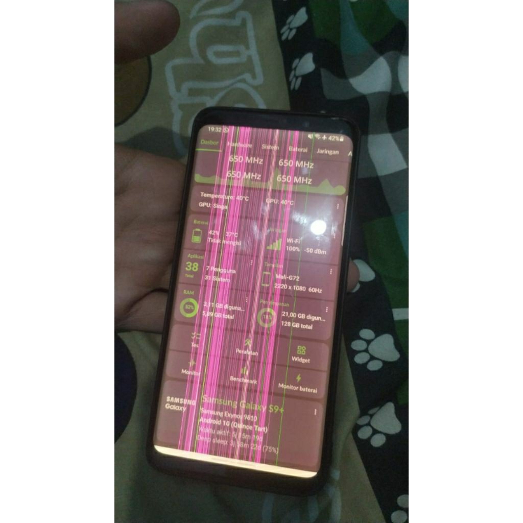lcd s9+ set frame