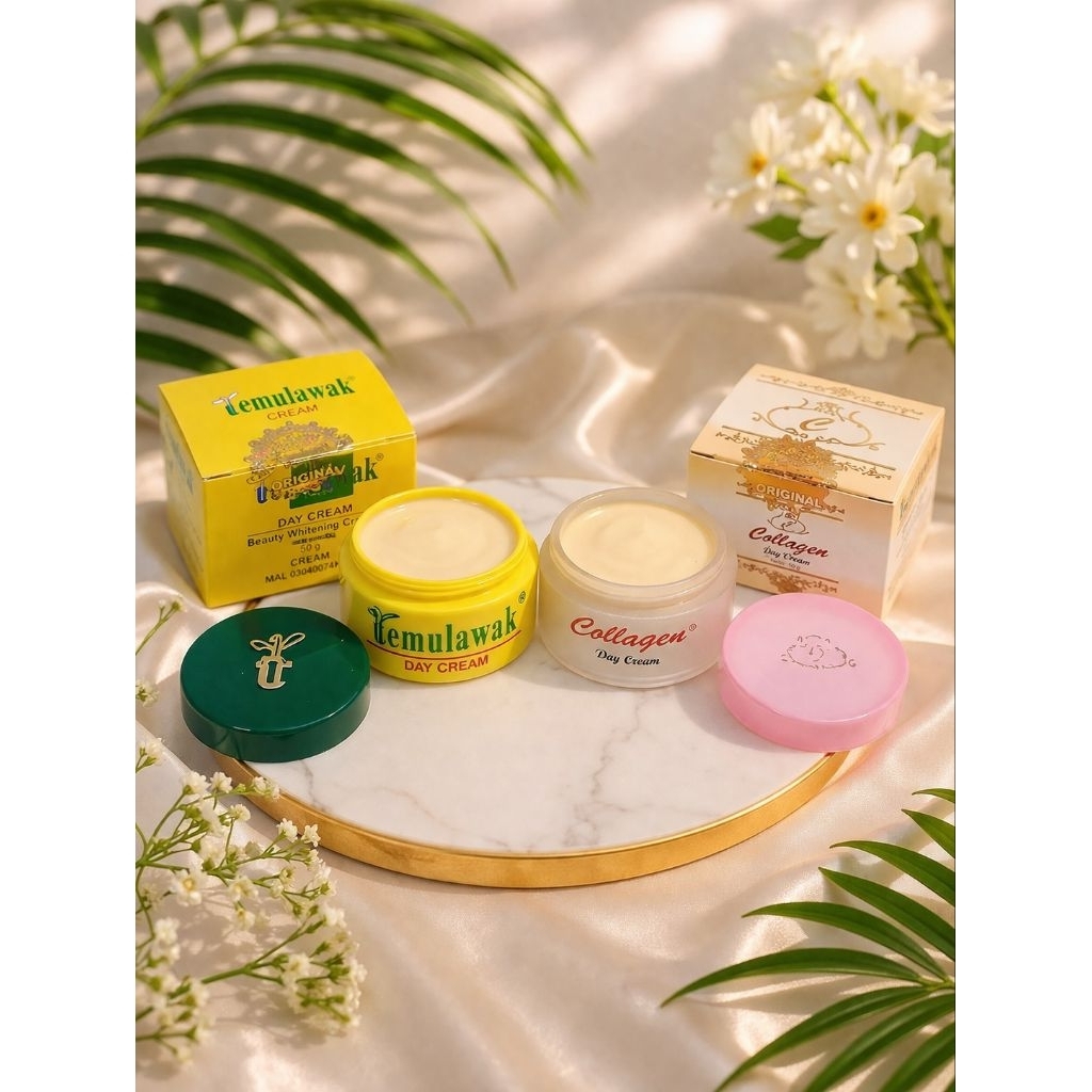 CREAM TEMULAWAK & COLLAGEN KHUSUS SIANG ORI MALAYSIA
