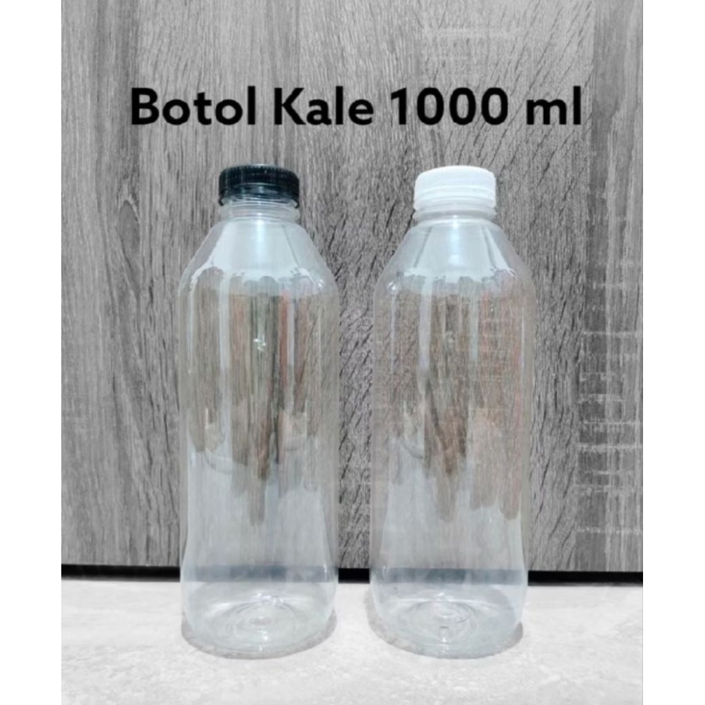 Botol Plastik Tebal bekas Kopi 1 liter dan 500 ml
