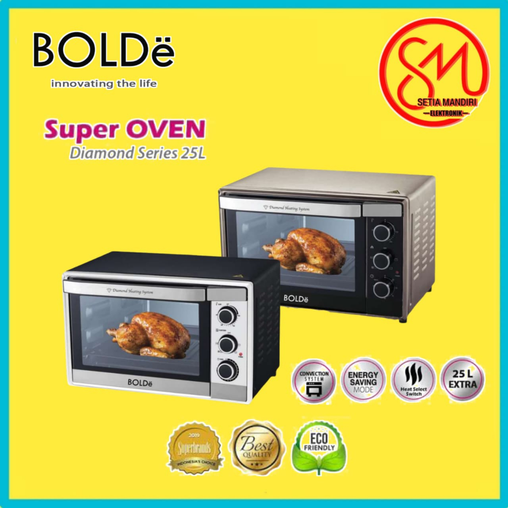 Bolde Super Oven Diamond Series 25L Oven Listrik 25 Liter Pemanggang