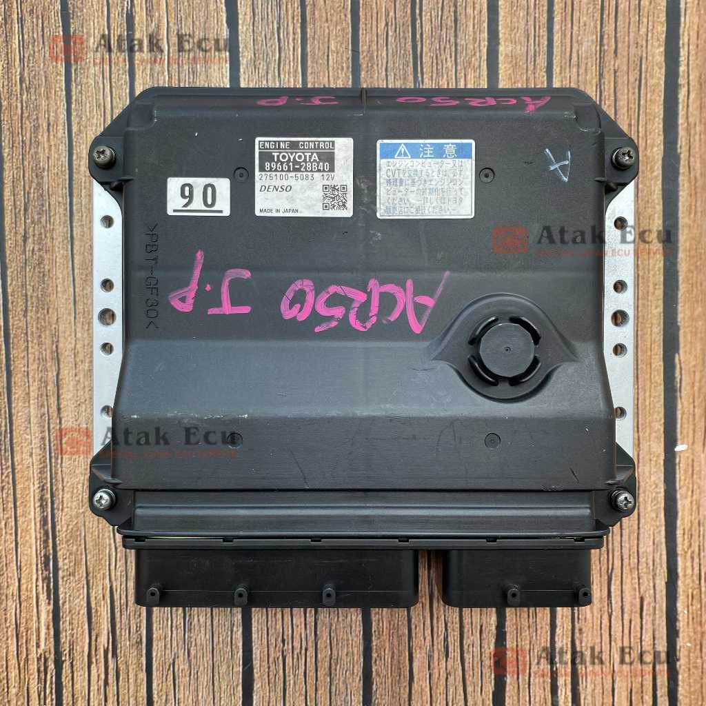 ECU Toyota Camry 2.4L CVT/Estima 2.4L 2AZ-FE CVT Denso 8966128B40 2751005085 Kode 90 ECM Engine 8966