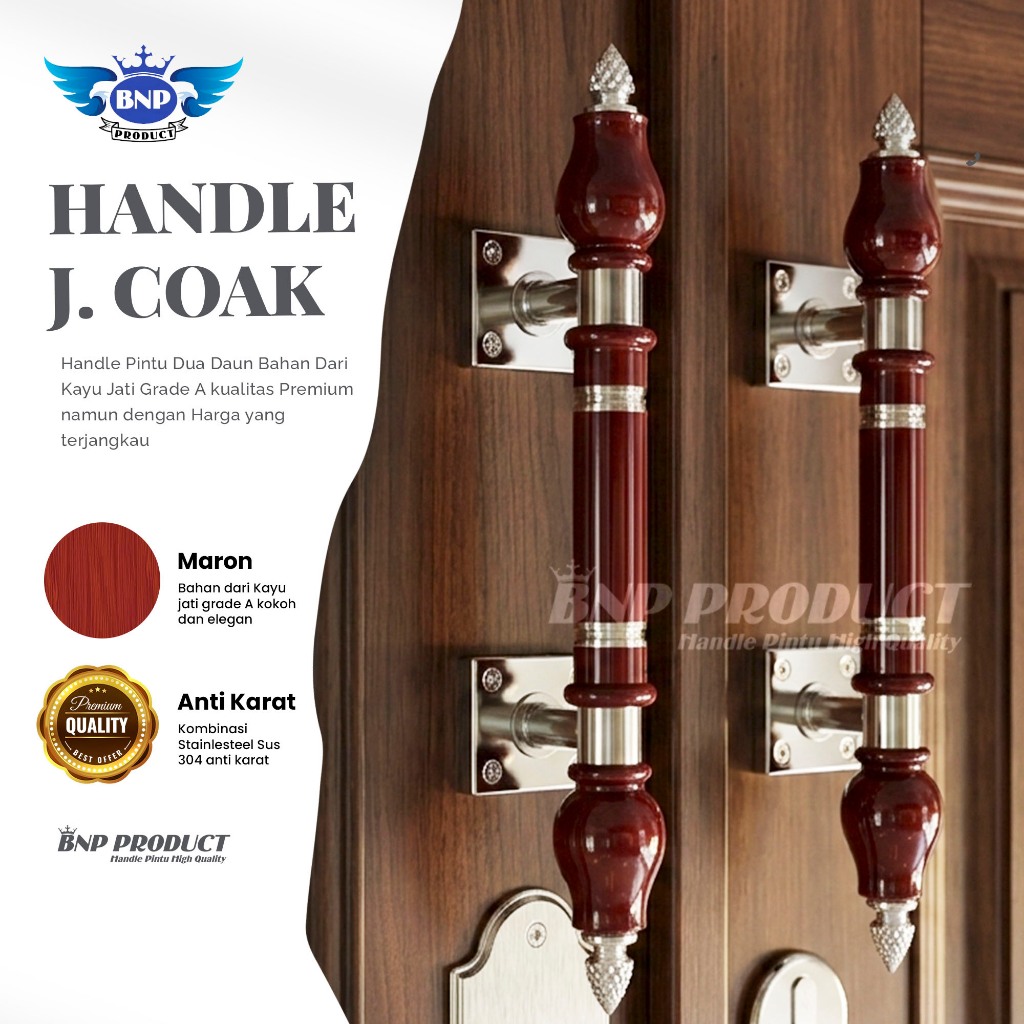 1 Set Kunci Handle Pintu Minimalis Panjang 40cm / Handle pintu / Kunci pintu Murah