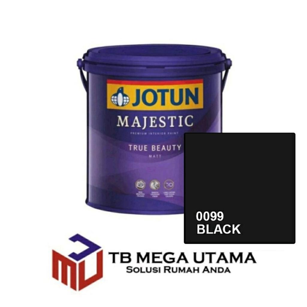 Jotun Majestic True Beauty Matt 0099 Black 2,5 Liter | C | Cat Decorative Tembok Interior