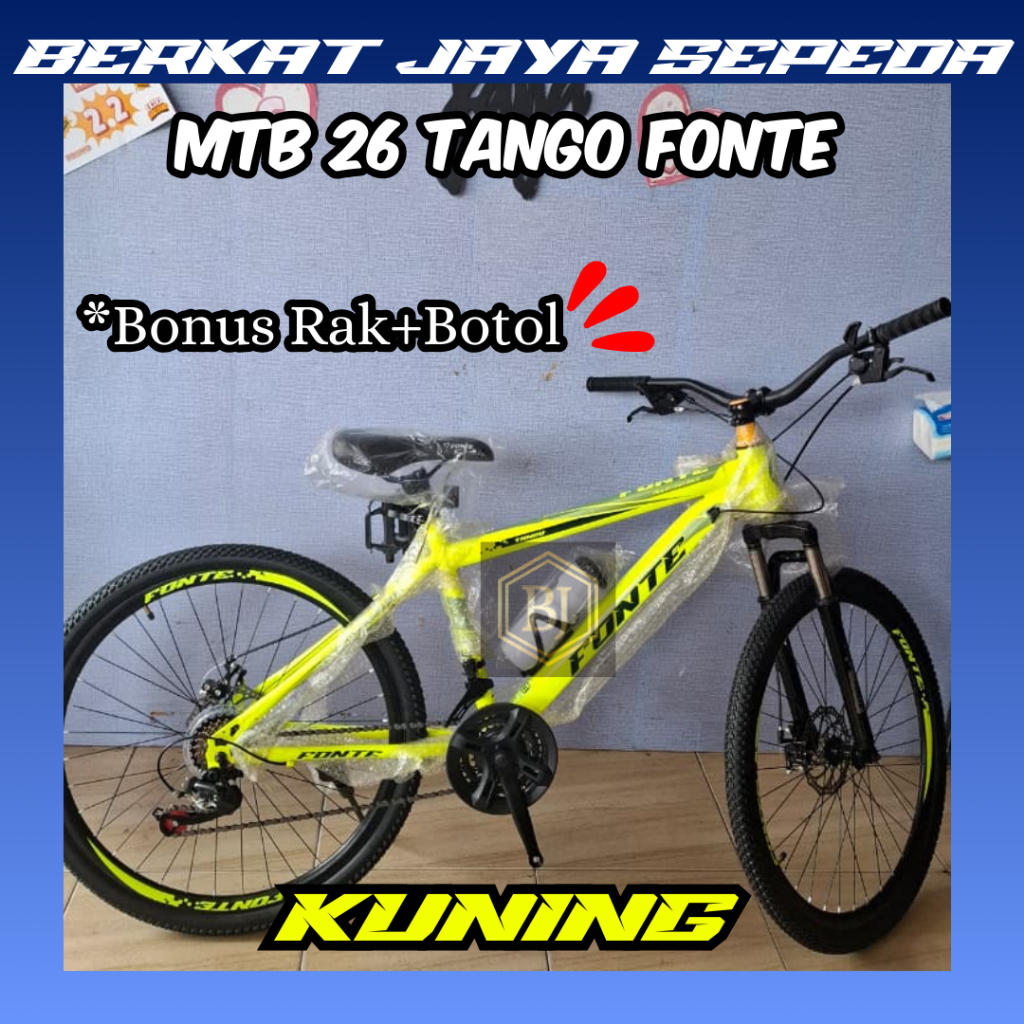 SEPEDA GUNUNG MTB 26 FONTE F9901 , MTB 24 DAN 26 TANGO PAYU / SEPEDA GUNUNG DEWASA / SEPEDA ANAK