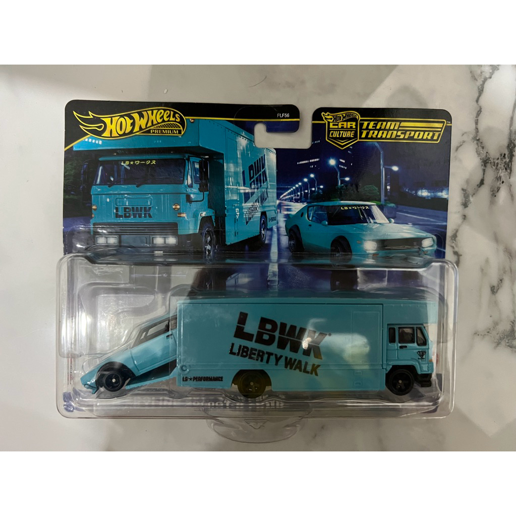 hotwheels team transport premium nissan skyline 2000gt lbwk