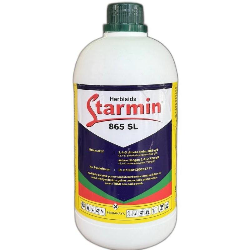 Herbisida STARMIN 865 SL obat rumput pasca tumbuh untuk gulma pada tanaman padi, tebu dan karet -400