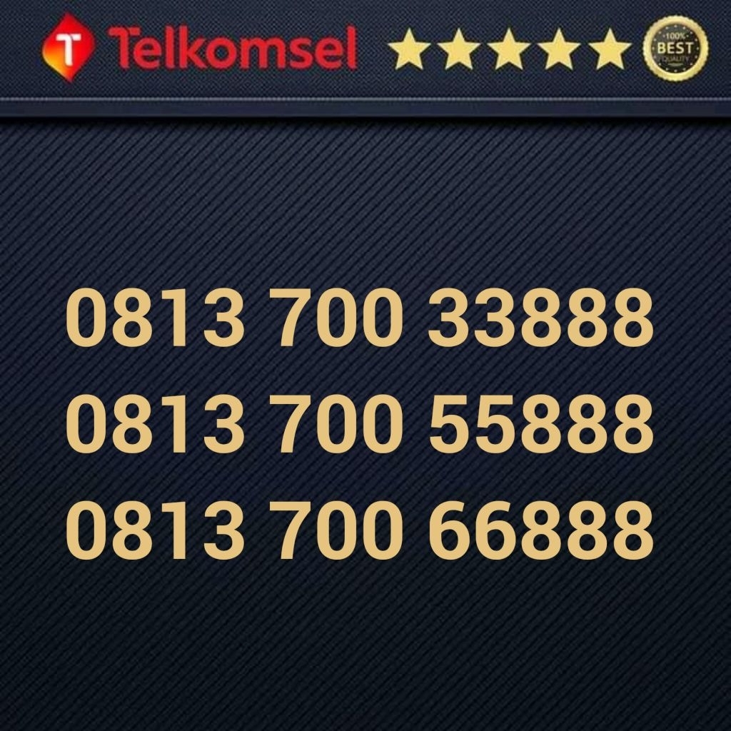 Kartu Perdana SIMPATI - Nomor Cantik - 0813 700 33 888 0813 700 55 888 0813 700 66 888