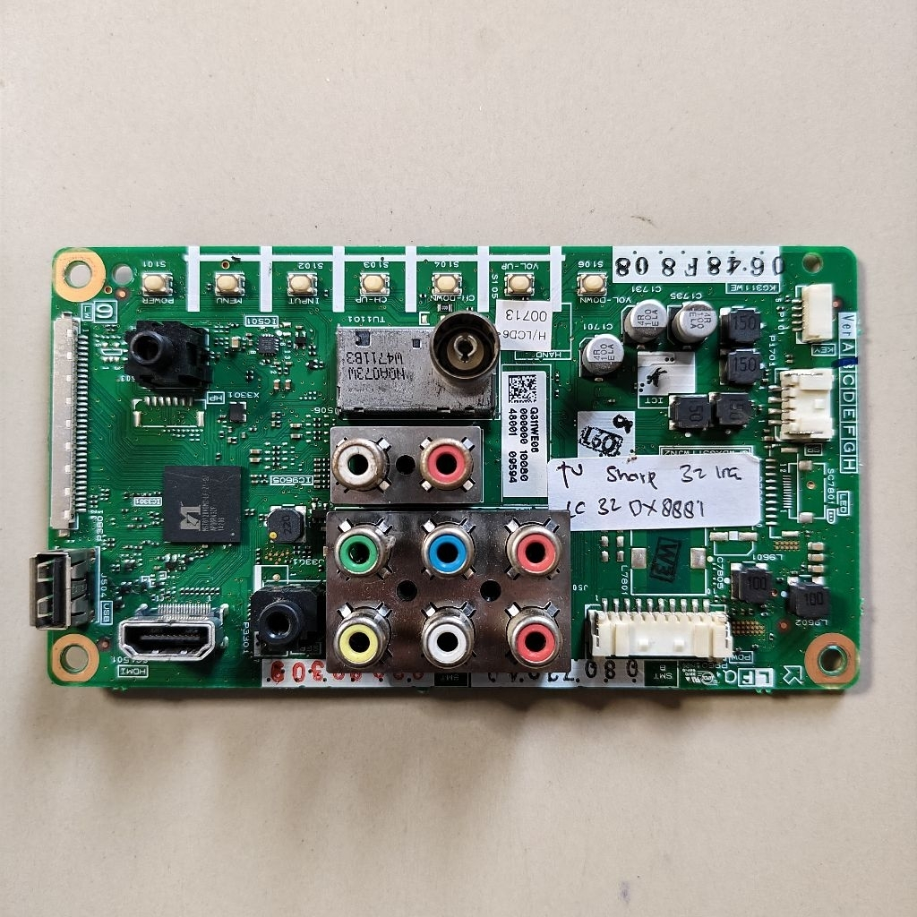 Promo  Mesin Motherboard MB TV LCD  LED Sharp 32 Inch tipe LC-32DX888I Cabutan Normal tested mesin m