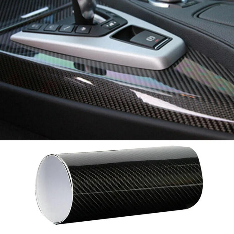 Stiker Vinyl Carbon Fiber 5D Multifungsi 152 x 10 CM