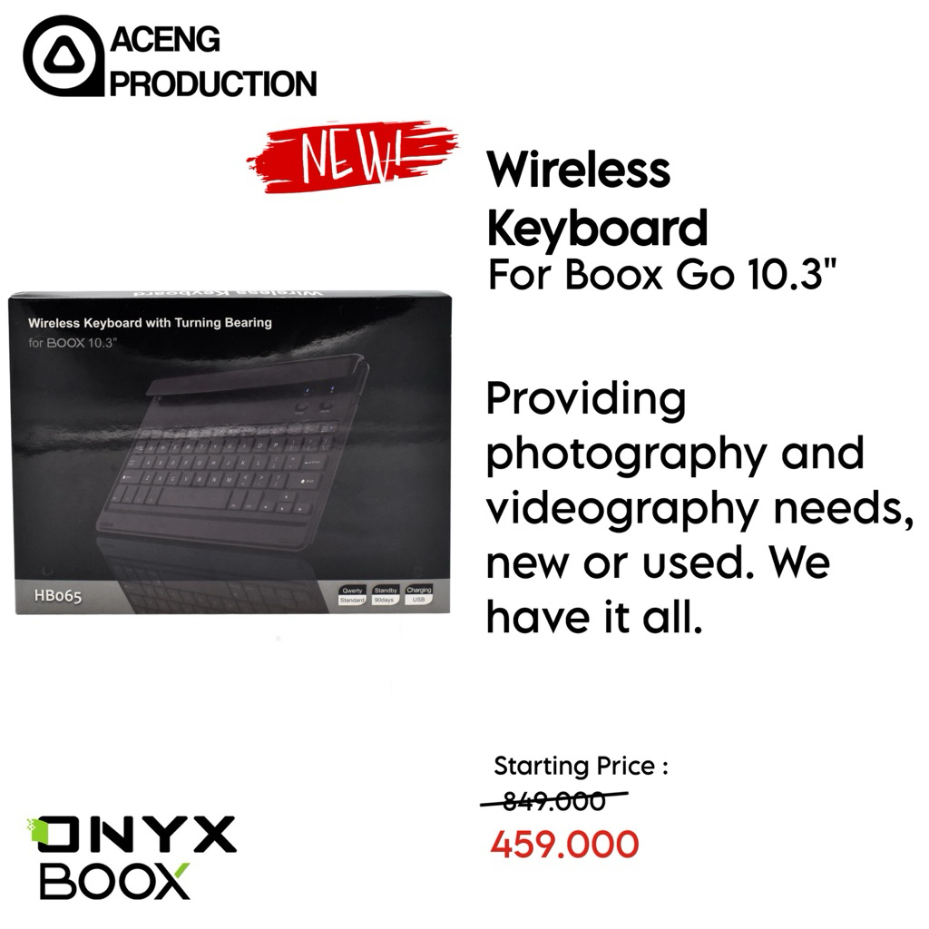 Onyx Boox Wireless Keyboard For Boox Go 10.3 Inch