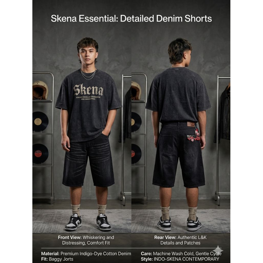 Jorts pants baggy