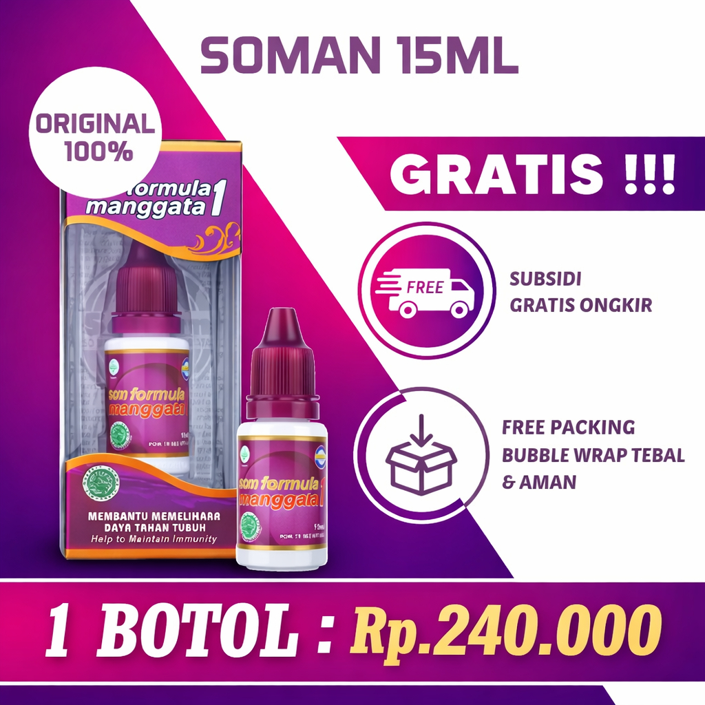 Soman 1 Jamu Tetes Herbal Asli 15ml