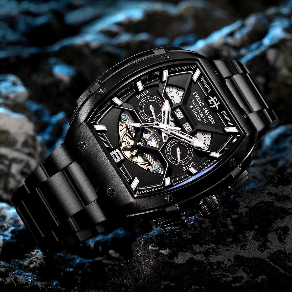 Jam Tangan Pria Evans Jayden 9620 - Desain Elegan, Tahan Air, Mesin Otomatis