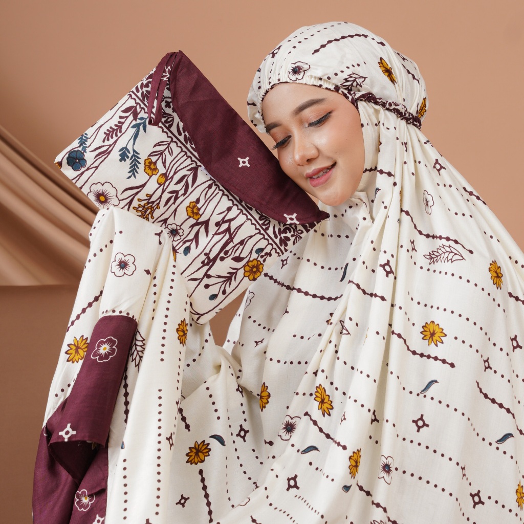 Mukena Dewasa Rayon Jumbo Najwa Mewah Adem Nyaman Lembut Cantik