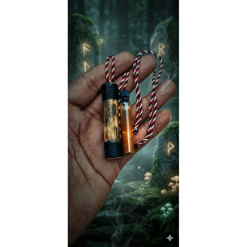 original kalung kayu penunduk /utas/limpanas ikat benang tridatu paket komplit