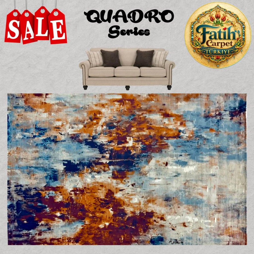 Karpet Minimalis Quadro Import Turki - 7898A