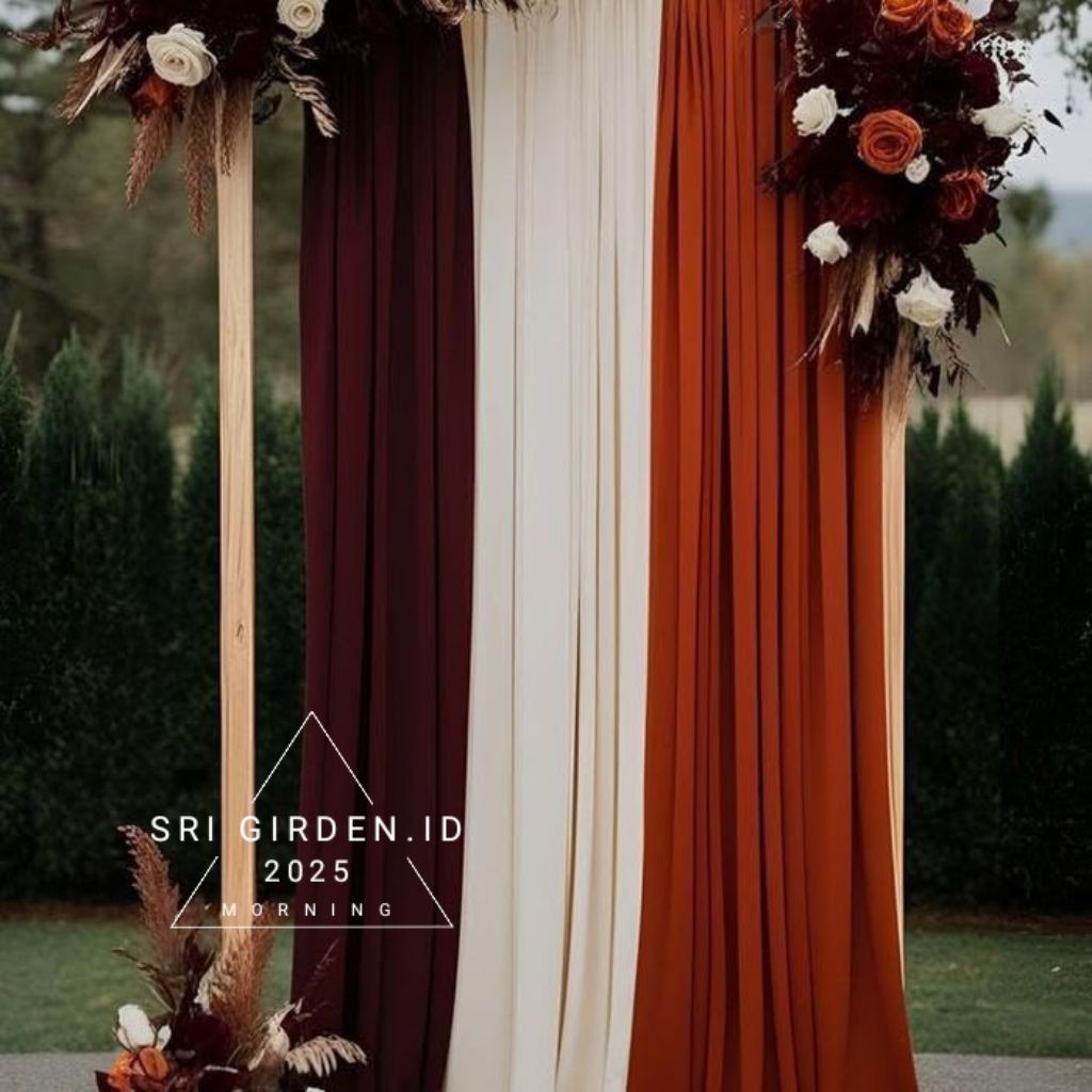 KAIN ABUTAY FILAMIN/KAIN BAHAN DEKORASI TENDA/KAIN ABUTAI BACKGROUND/KAIN BACKDROP-PER ROLL