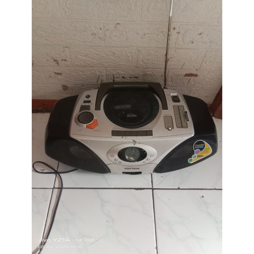 jual tape compo polytron mini compo gd 512 sr/off/minus