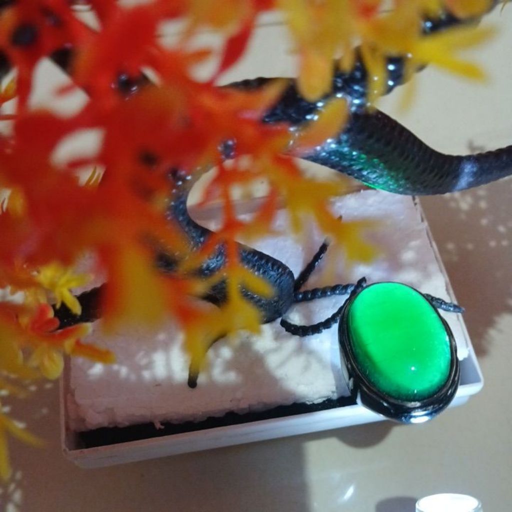 Natural batu akik bacan doko kristal