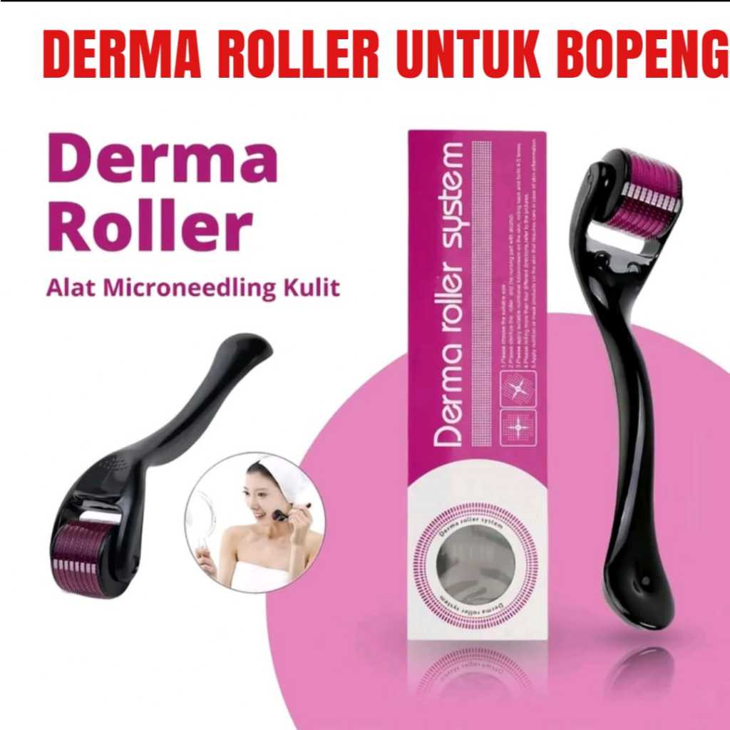 Dermaroller Alat Terapi Wajah Dermapen Micro Neddle 0,5 mm Penghilang Bekas Jerawat Bopeng Ampuh COD