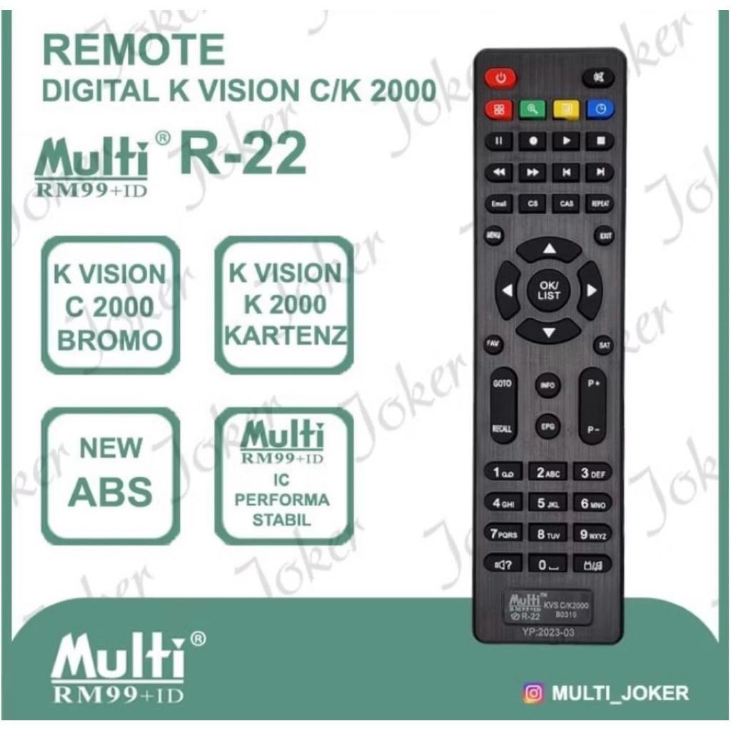 Remot Digital R22 K-Vision / Remote Digital Receiver K-Vision