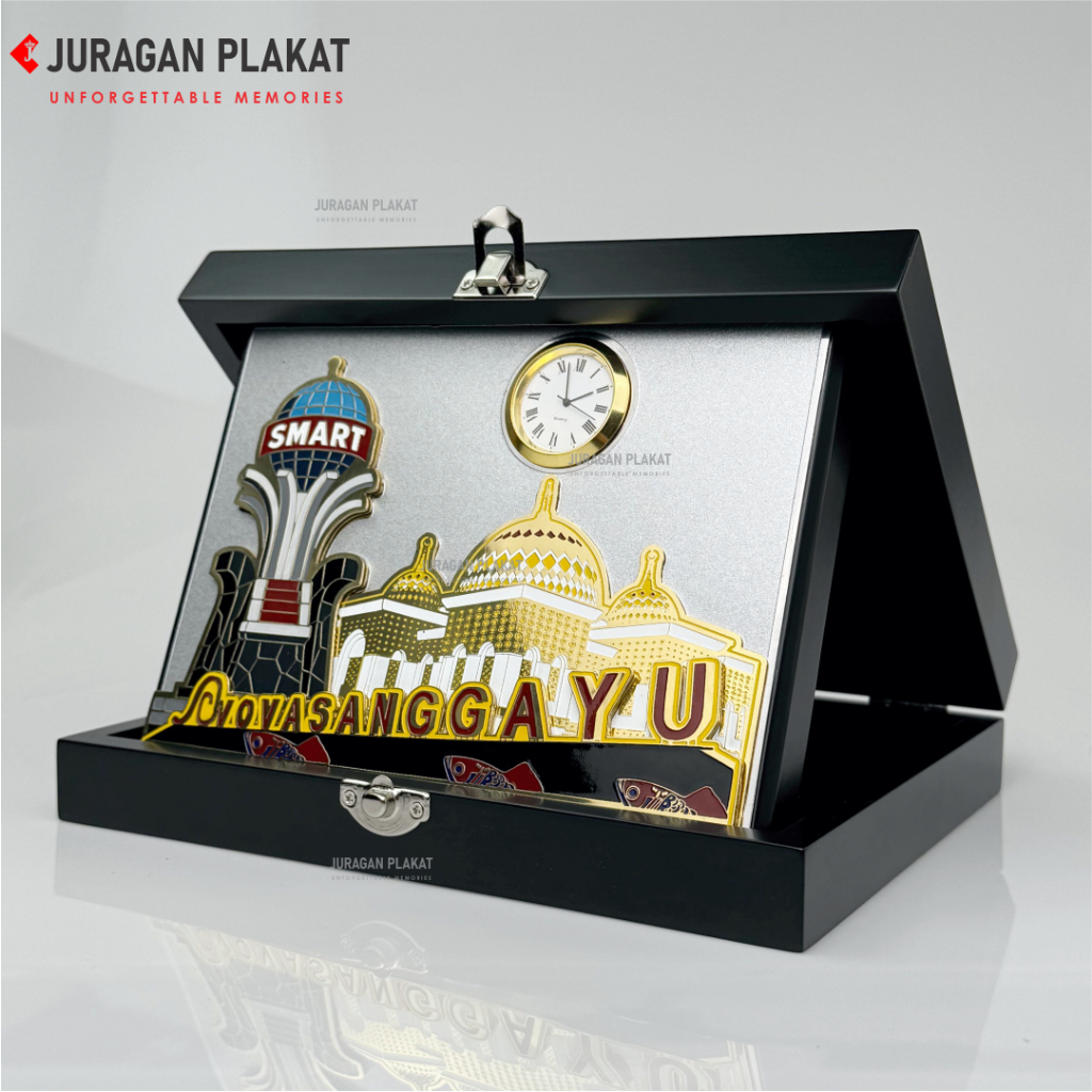 PLAKAT KAYU STANDARAN JAM CUSTOM