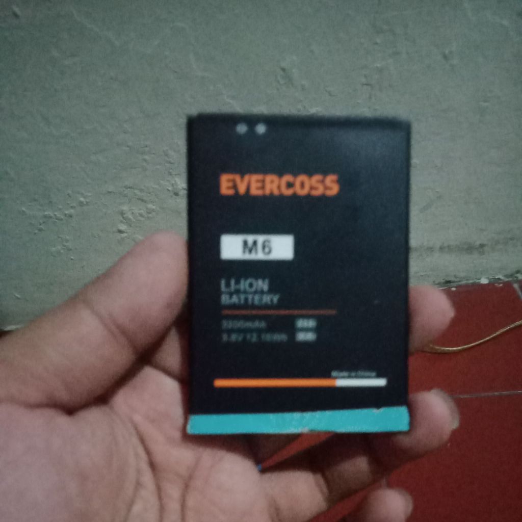 baterai Evercoss m6 normal mulus