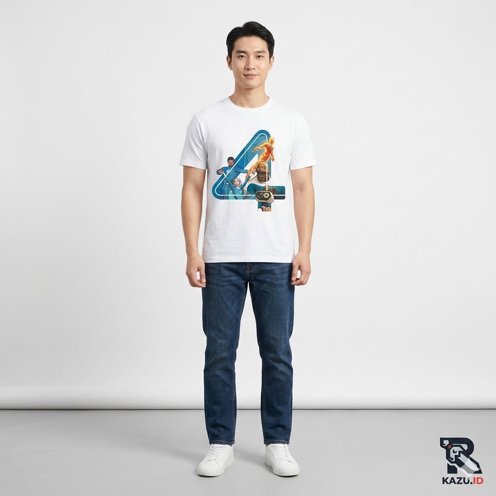 kaos t-shirt fantastic four