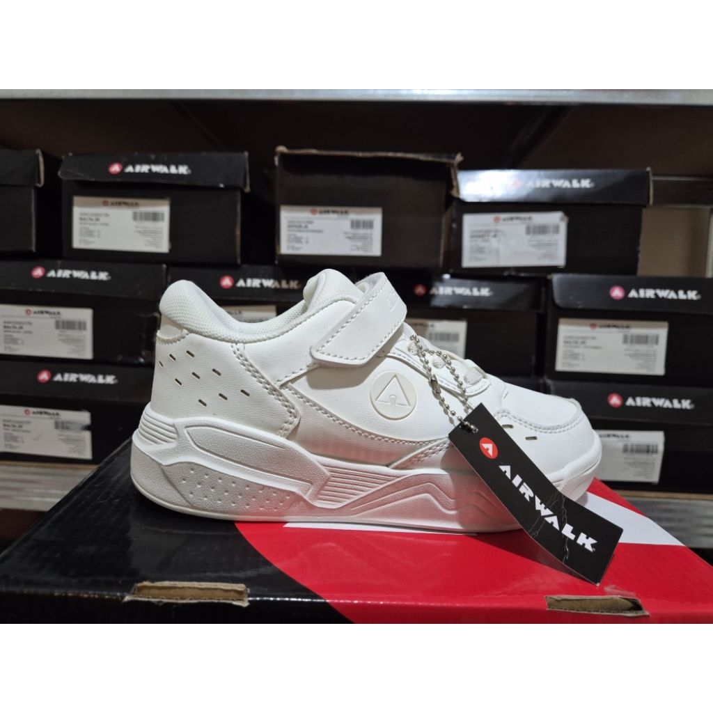 Airwalk Brava JR Putih (White) Original Sepatu Sneakers Anak | Kids Sneakers Shoes Airwalk Original