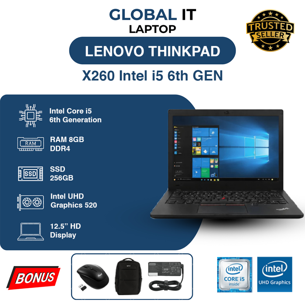 LENOVO X260 CORE i5 GEN 6