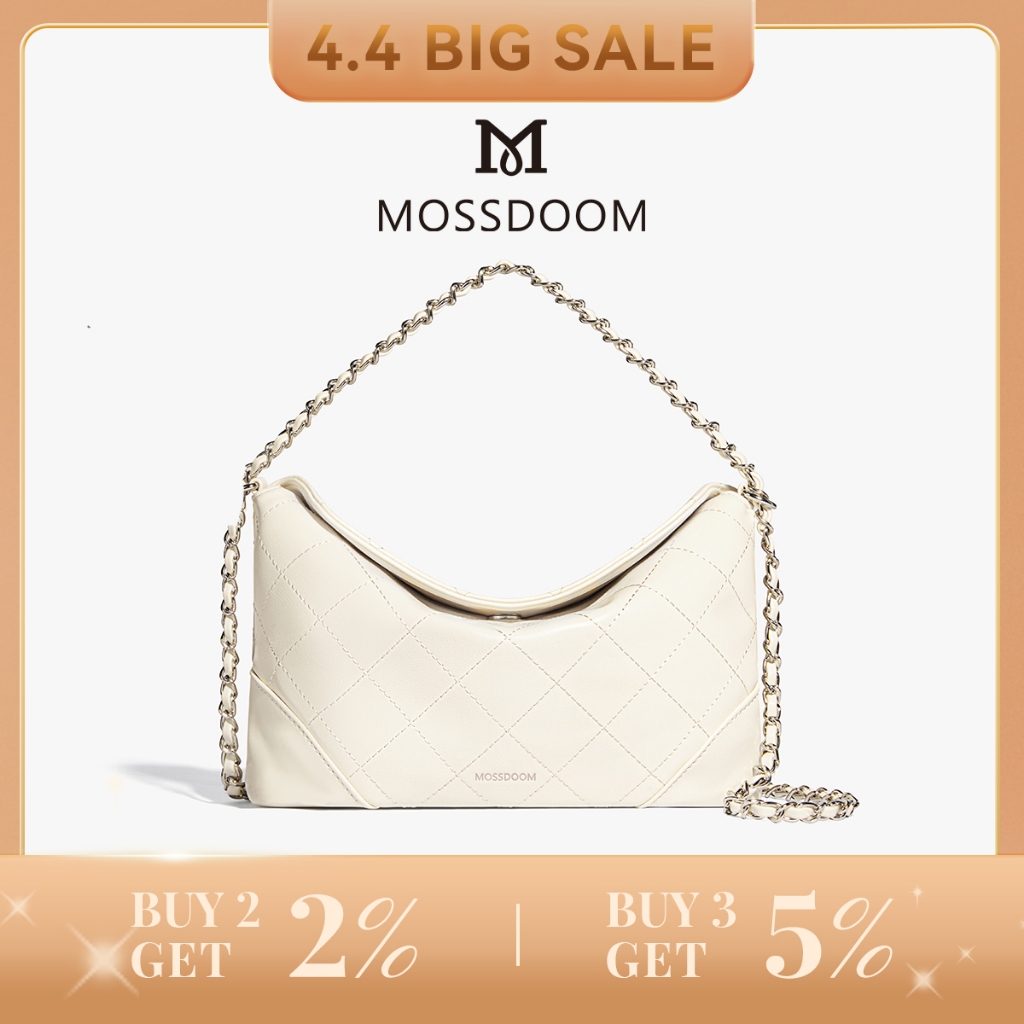 MOSSDOOM Tas Selempang Wanita Zeta Bag Fashion Tas Underarm Bag Tali Rantai