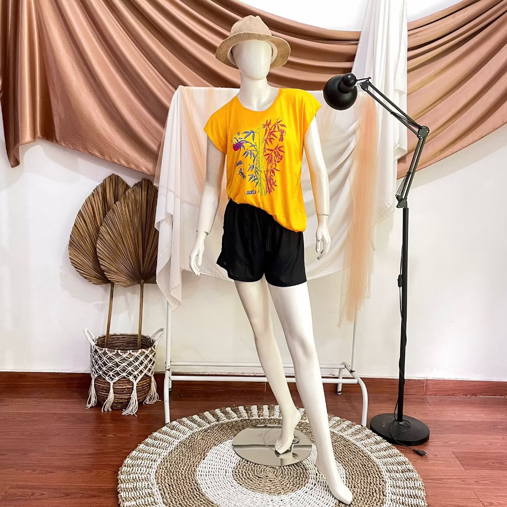 Baju Atasan Kaos Bambu Bali L Kain Halus