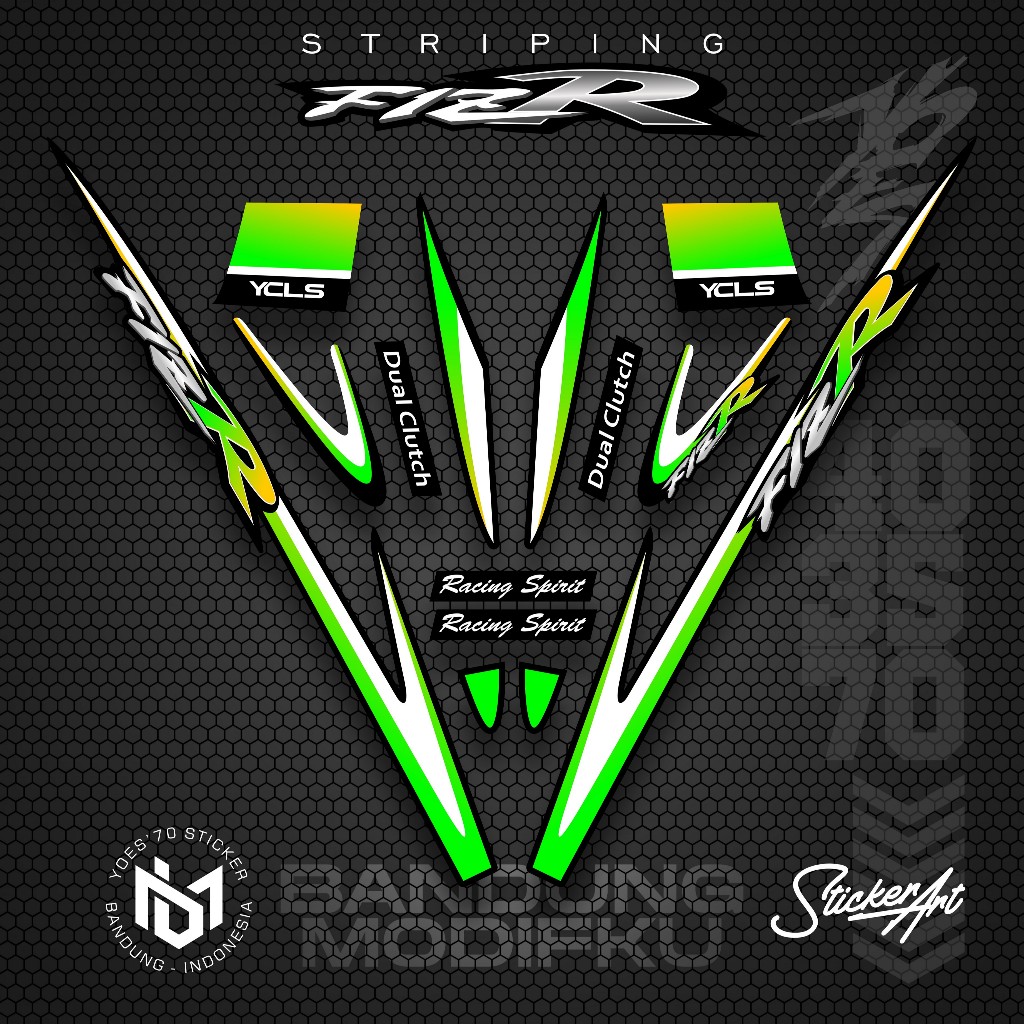 STRIPING VARIASI YAMAHA F1ZR / KRS 14 / STICKER LIST MOTOR F1 ZR / POLET STIKER VARIASI YAMAHA F1ZR