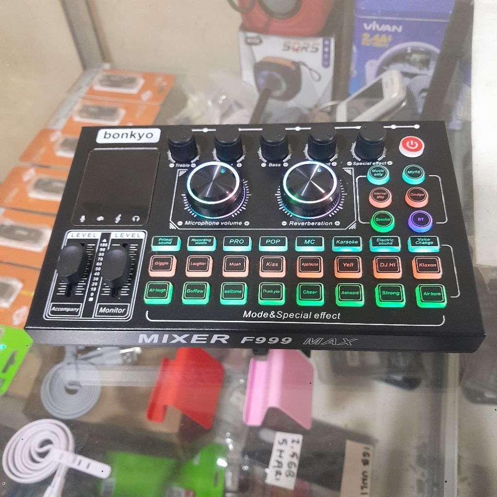 Soundcard Bonkyo F999 Max Original Mixer F999 Max Fitur Komplit