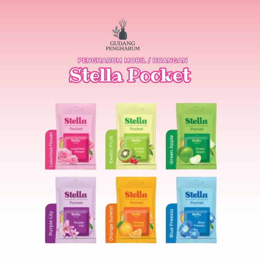 Pengharum Kamar Mandi Kamar Tidur Pewangi Mobil Stella Pocket