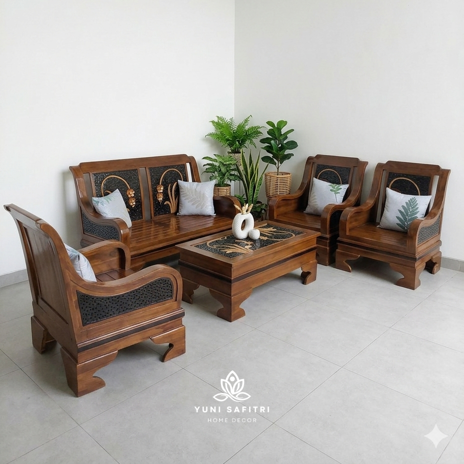 Kursi Tamu Jati Jepara ( Set Kursi Tamu Jati )