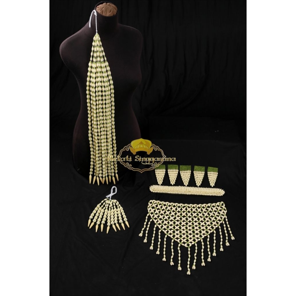 1 set ronce melati model cengkehan pengantin Sunda Imitasi Mirip Asli