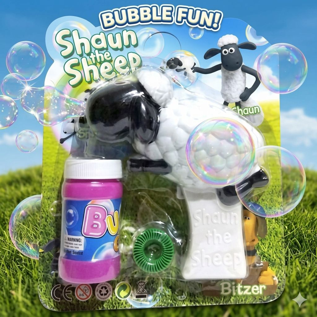 mainan gelembung/bubble elektrik shaun the sheep