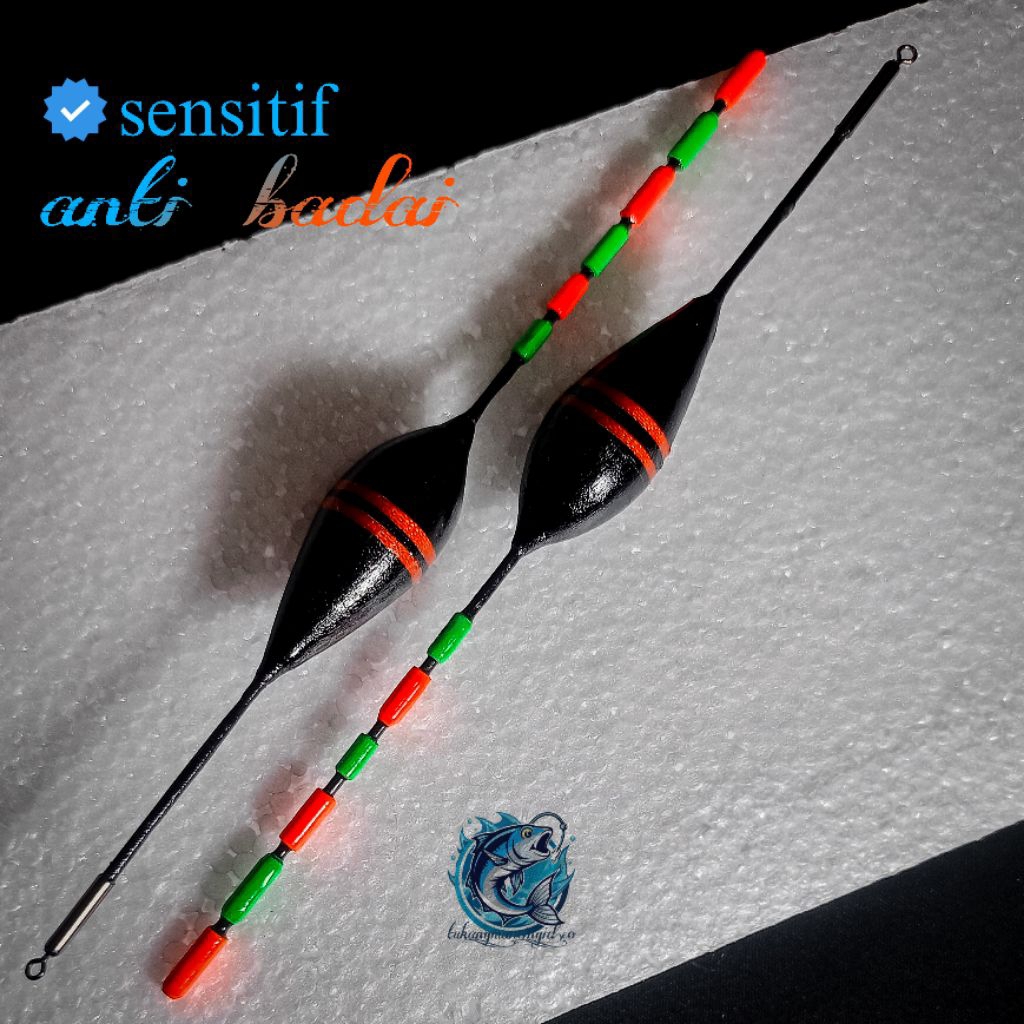 pelampung pancing anti badai sensitif | panjang 15cm 20cm 25cm 30cm | full lilit benang (C)