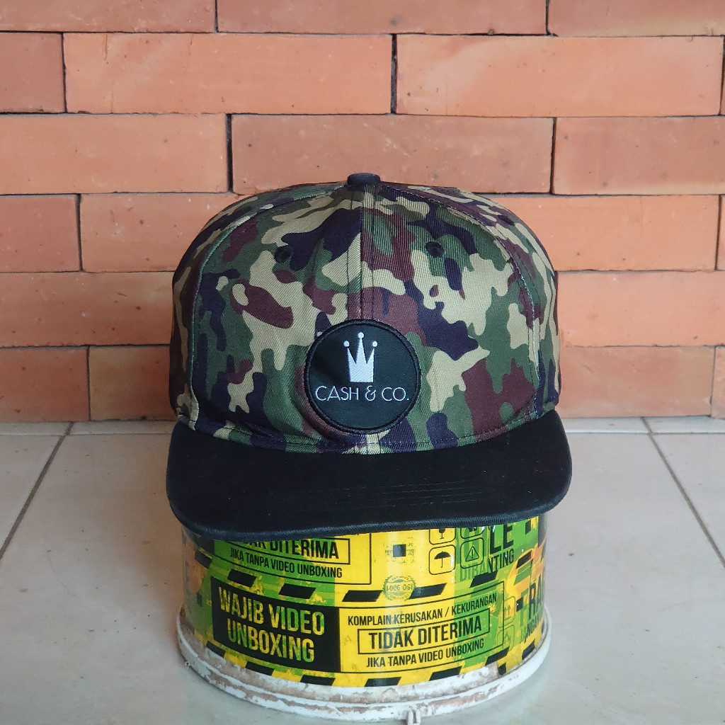 TOPI SNAPBACK CAMO CASH & CO ORIGINAL