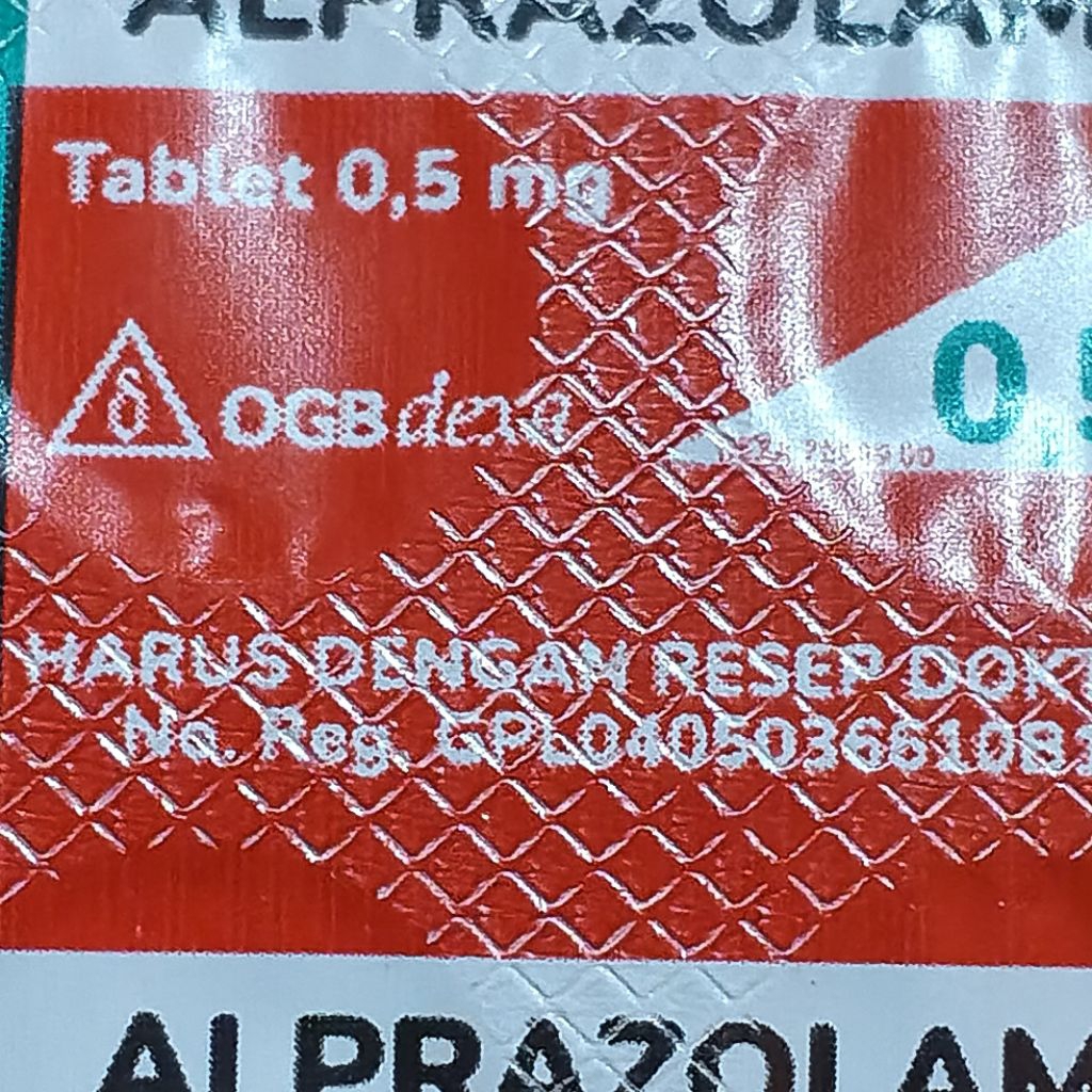 alp zlm 0,5mg stok terbatas, restock setiap bulan