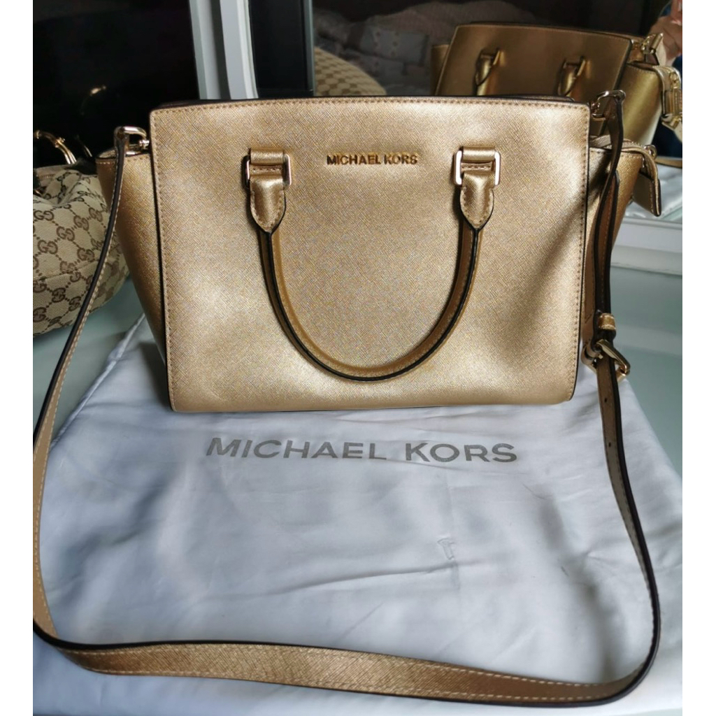 Michael Kors gold bag