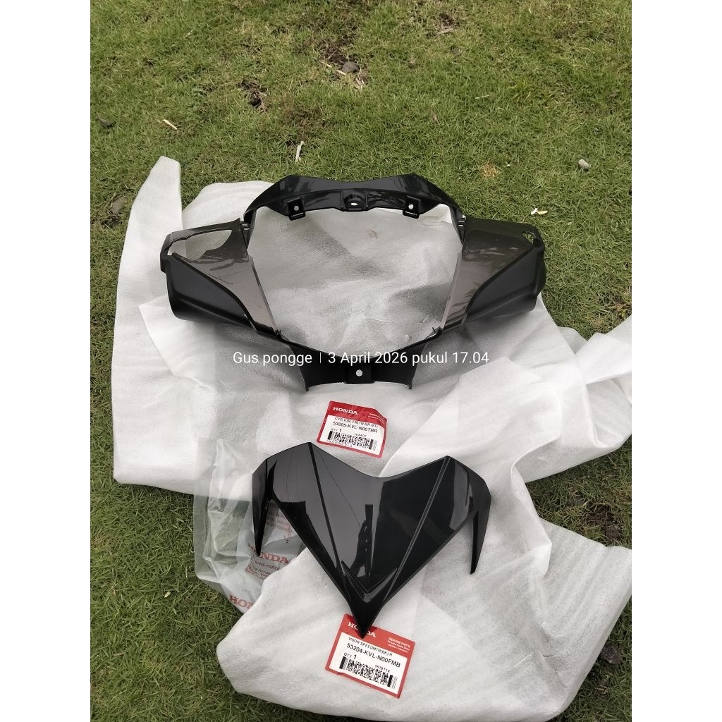 53205-KVL-N00 Batok Set Visor Supra X 125 Lama Batman Coklat Brown Original Ahm