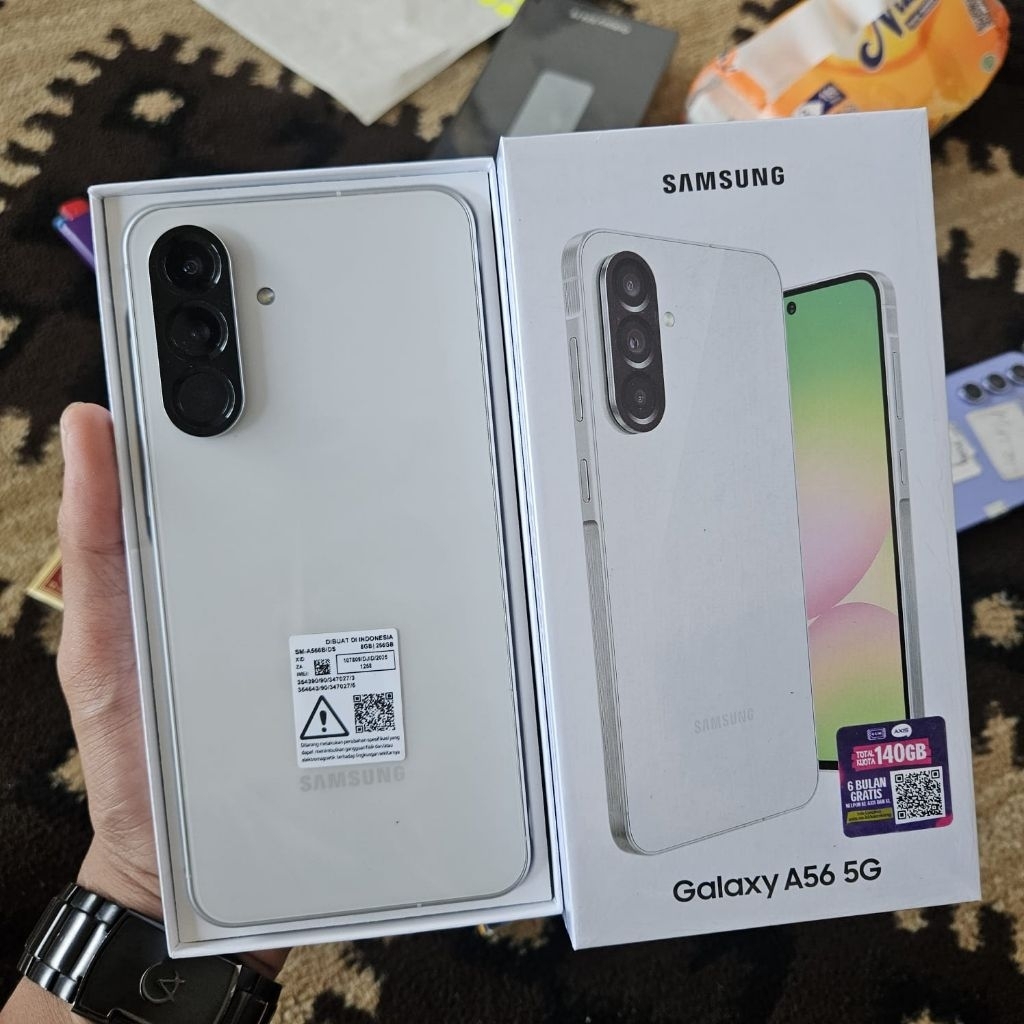 samsung A56  Ram 12GB Internal 256GB HP Second Seken Bekas Fullset [murah] hp murah