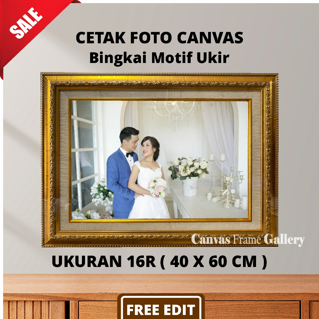 Cetak Foto Canvas Bingkai Motif 16R ( 40 x 60 ) BERKUALITAS TAHAN LAMA