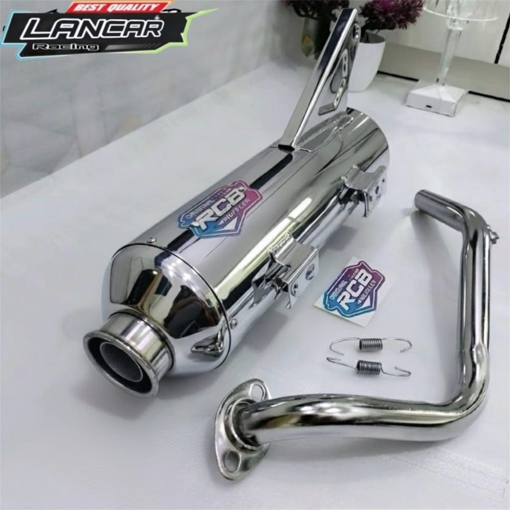 KENALPOT TERLARIS STANDAR RACING TSUKIGI RCB MODEL MONCONG KENOCHI/KINOCHI FULL CRUM ANTI KARAT PNP 